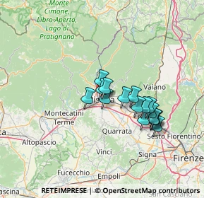 Mappa , 51100 Pistoia PT, Italia (11.08125)