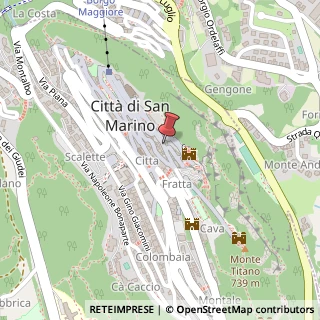 Mappa Salita Alla Rocca, 31, 47890 Città di San Marino, San Marino, 47890 Verucchio, Rimini (Emilia Romagna)