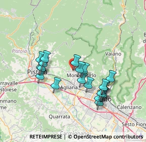 Mappa Piazza Ponte del Rosso, 51037 Montale PT, Italia (6.7715)