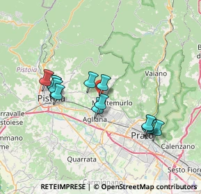 Mappa Via Giuseppe Giusti, 51037 Montale PT, Italia (6.81923)