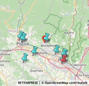 Mappa Via Giuseppe Giusti, 51037 Montale PT, Italia (7.68909)