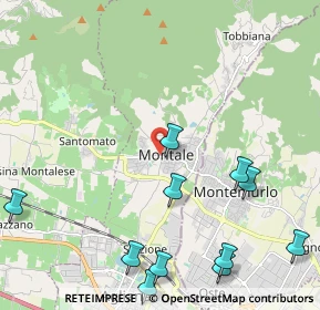 Mappa Piazza Ponte del Rosso, 51037 Montale PT, Italia (2.85545)
