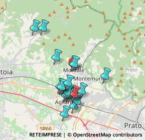 Mappa Via Giuseppe Giusti, 51037 Montale PT, Italia (3.424)