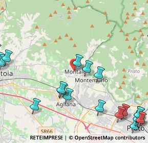 Mappa Via Giuseppe Giusti, 51037 Montale PT, Italia (6.36)