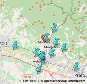 Mappa Via Giuseppe Giusti, 51037 Montale PT, Italia (3.87083)