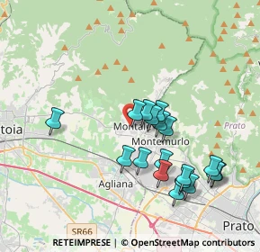 Mappa Piazza Ponte del Rosso, 51037 Montale PT, Italia (3.69778)