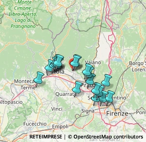 Mappa Via Giuseppe Giusti, 51037 Montale PT, Italia (10.987)