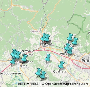 Mappa Via Pietro Bozzi, 51100 Pistoia PT, Italia (9.089)