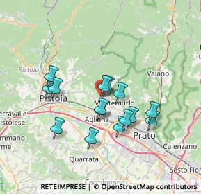 Mappa Via Dante Alighieri, 51037 Montale PT, Italia (6.16667)