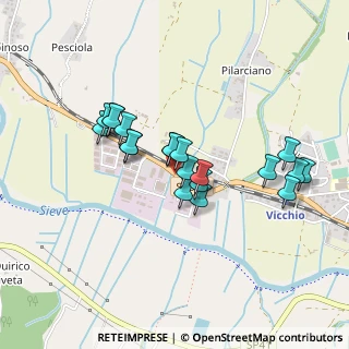 Mappa Via P. Brodolini, 50039 Vicchio FI, Italia (0.3835)