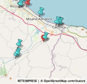 Mappa Via Siena, 47842 San Giovanni In Marignano RN, Italia (5.84286)