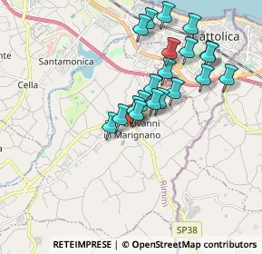 Mappa Via R. Fabro, 47842 San Giovanni In Marignano RN, Italia (1.6985)