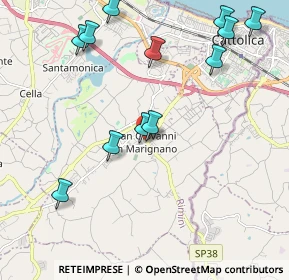 Mappa Via Roma, 47842 San Giovanni In Marignano RN, Italia (2.425)