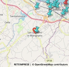 Mappa Largo della Liberta, 47842 San Giovanni in Marignano RN, Italia (3.23273)