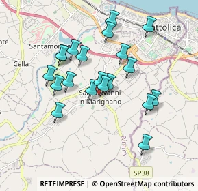 Mappa Largo della Liberta, 47842 San Giovanni in Marignano RN, Italia (1.66)