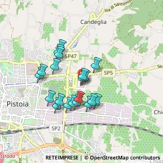 Mappa Via Sestini angolo, 51100 Pistoia PT, Italia (0.776)