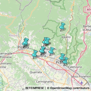 Mappa Via Enrico Betti, 51037 Montale PT, Italia (5.95636)