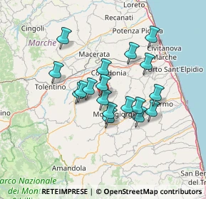 Mappa Via Castello, 62010 Mogliano MC, Italia (11.24389)