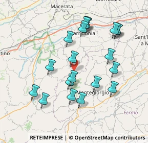 Mappa Via Castello, 62010 Mogliano MC, Italia (7.832)