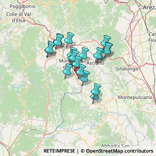 Mappa Via Galileo Galilei, 53014 Monteroni D'arbia SI, Italia (10.9165)