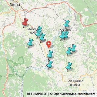 Mappa Località Serravalle, 53014 Monteroni D'arbia SI, Italia (7.02857)