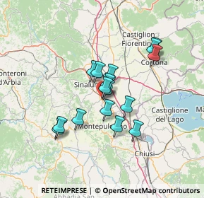 Mappa Via Giuseppe Mazzini, 53049 Torrita di Siena SI, Italia (10.88563)