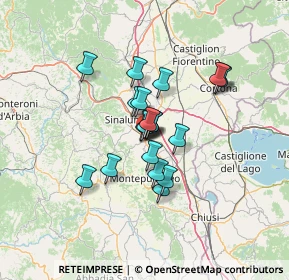 Mappa Via Giuseppe Mazzini, 53049 Torrita di Siena SI, Italia (9.763)