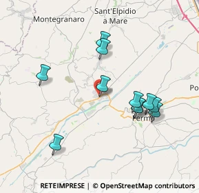 Mappa Via Giacomo Filippo Maria Prosperi, 63900 Fermo FM, Italia (3.68545)