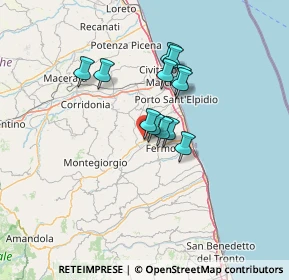 Mappa Via Carlo de Dominicis, 63900 Campiglione FM, Italia (9.7775)