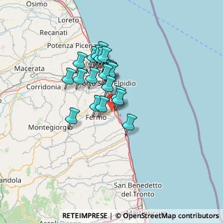 Mappa Via P. Cotechini, 63822 Porto San Giorgio FM, Italia (10.4745)