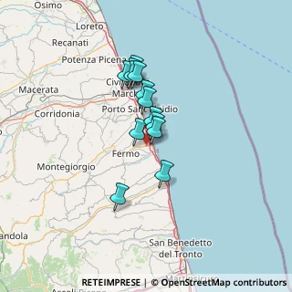 Mappa Via P. Cotechini, 63822 Porto San Giorgio FM, Italia (9.83846)