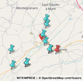 Mappa Via P. Bartolucci, 63900 Campiglione FM, Italia (3.96727)