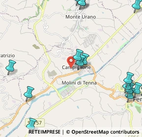 Mappa Via P. Bartolucci, 63900 Campiglione FM, Italia (3.27722)