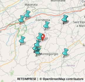 Mappa Contrada Santa Croce, 62010 Mogliano MC, Italia (7.27667)