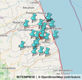 Mappa 63900 Campiglione FM, Italia (10.301)