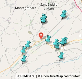Mappa 63900 Campiglione FM, Italia (4.07267)