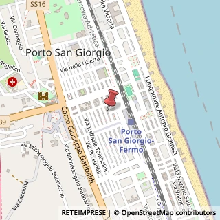 Mappa Via Giuseppe Mazzini, 133, 63822 Porto San Giorgio, Fermo (Marche)