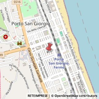 Mappa Via Tommaso Salvadori, 119, 63017 Porto San Giorgio, Fermo (Marche)