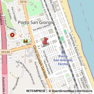 Mappa Via Francesco Gentili, 13, 63822 Porto San Giorgio, Fermo (Marche)