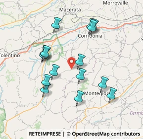 Mappa Contrada Macarre, 62010 Mogliano MC, Italia (7.38133)