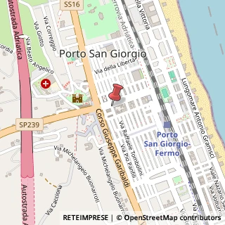 Mappa Via Gaetano Properzi, 106, 63822 Porto San Giorgio, Fermo (Marche)