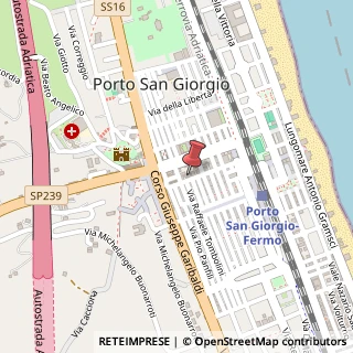 Mappa Via Francesco Gentili, 6, 63822 Porto San Giorgio, Fermo (Marche)
