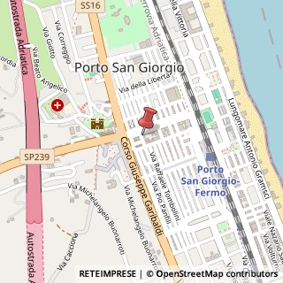 Mappa Via Gaetano Properzi, 112, 63822 Porto San Giorgio, Fermo (Marche)