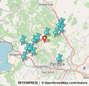 Mappa Strada di Compresso, 06133 Perugia PG, Italia (6.43)