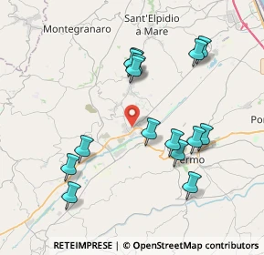 Mappa C. COMM. IL GIRASOLE, 63900 Campiglione FM, Italia (3.988)