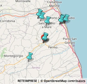 Mappa C. COMM. IL GIRASOLE, 63900 Campiglione FM, Italia (6.59083)