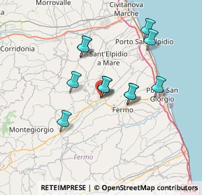 Mappa C. COMM. IL GIRASOLE, 63900 Campiglione FM, Italia (6.08636)