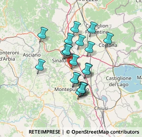 Mappa Via Lago di Bracciano, 53049 Torrita di Siena SI, Italia (10.765)