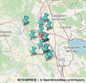 Mappa Via Lago di Bracciano, 53049 Torrita di Siena SI, Italia (9.88895)