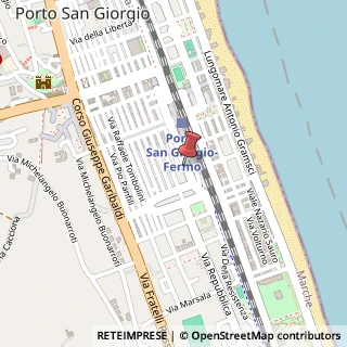 Mappa Via Giuseppe Verdi, 43, 63822 Porto San Giorgio, Fermo (Marche)